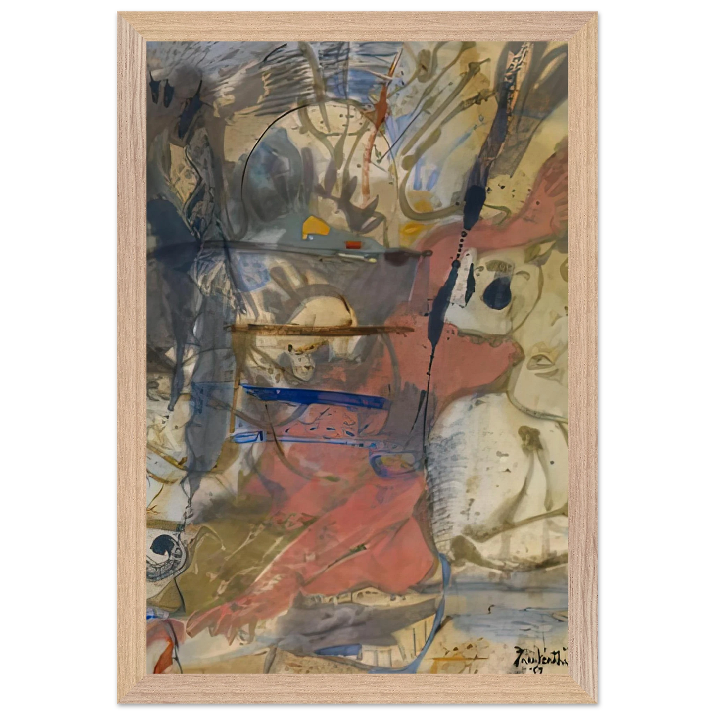 Helen Frankenthaler - Europa, 1957- Wall Art - 60x80 cm / 24x32 inches - Fine Art Poster - -