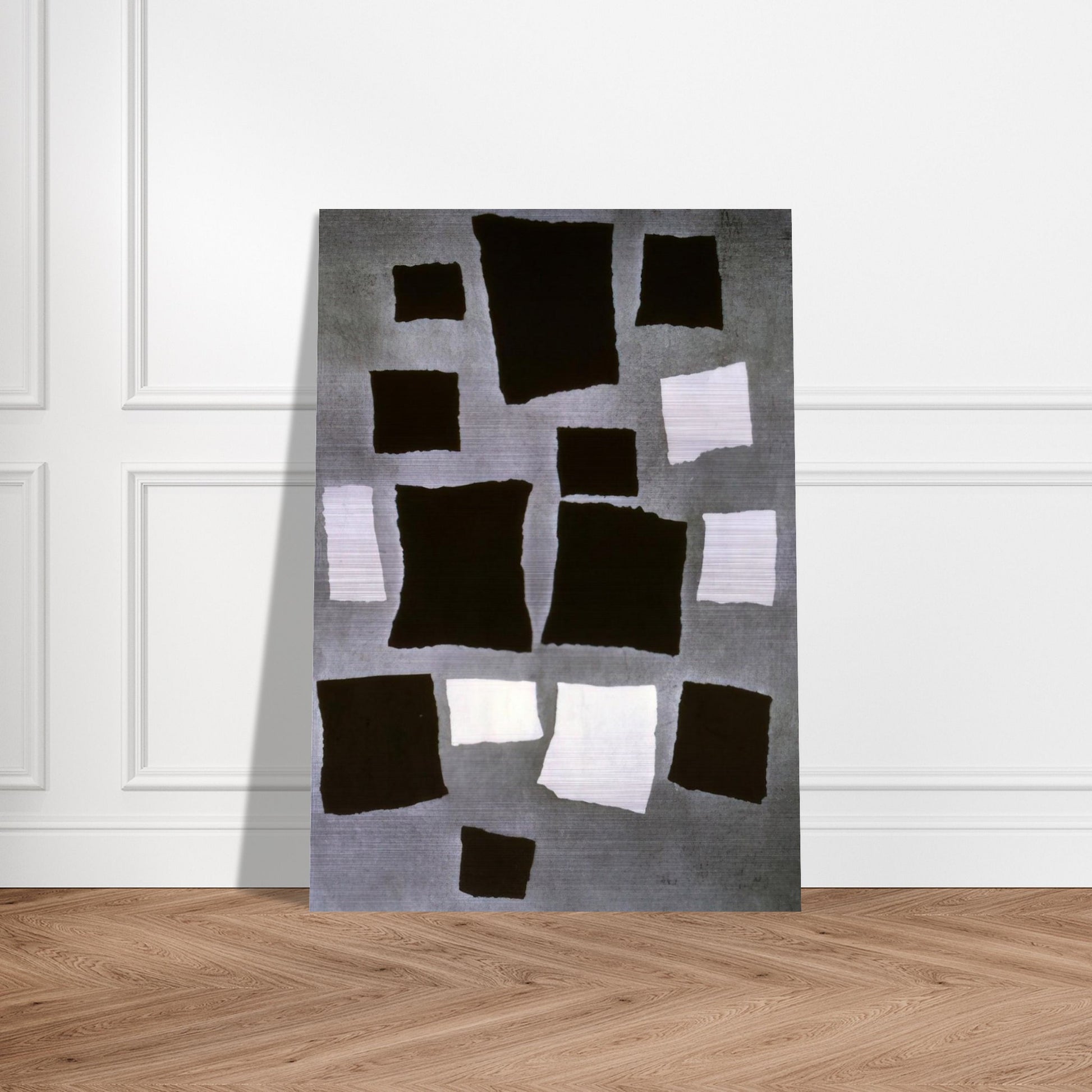 Squares or Rectangles Arranged According to the Laws of Chance - Jean Arp Brushed Aluminum Print - 70x100 cm / 28x40 inches | Jean Arp Aluminum Print | Jean Arp Prints