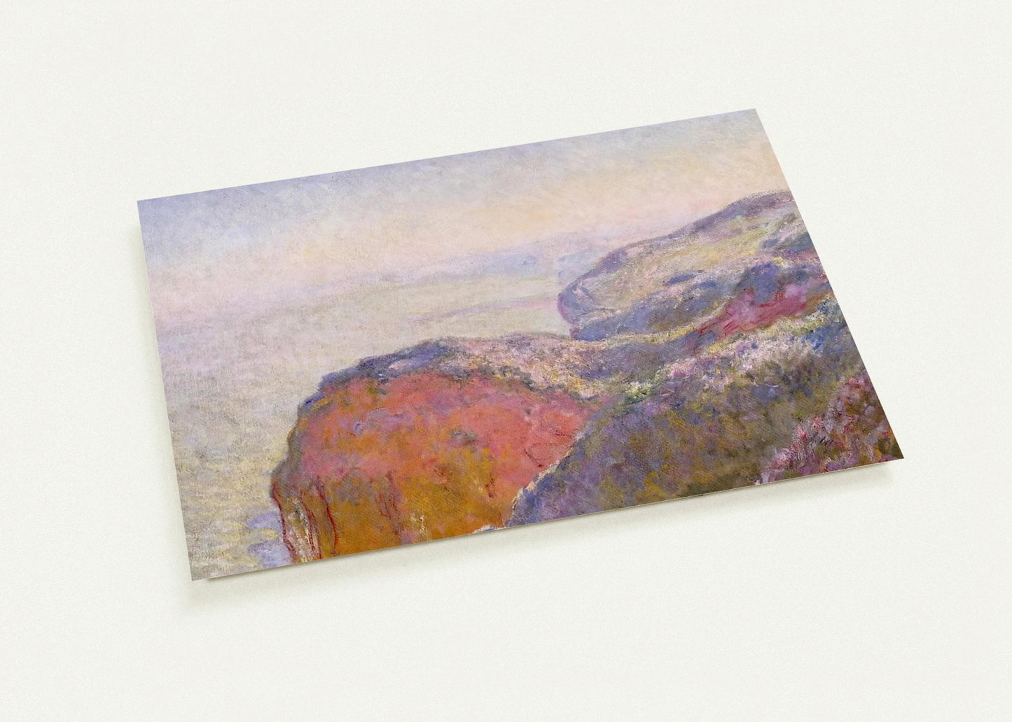 Cliff near Dieppe in the Morning By claude monet Pack of 10 Post Cards | claude monet Post Cards | A6 (10.5 x 14.8 cm) - 4.1 x 5.8 inches