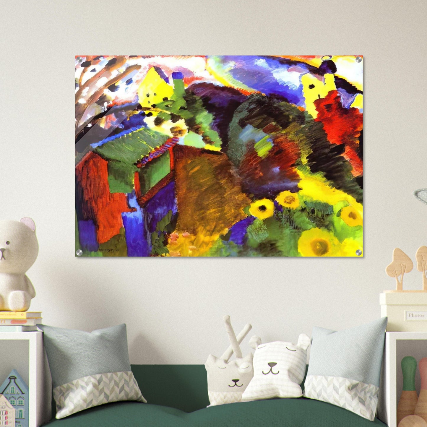 MURNAU GARDEN 1910 - Wassily Kandinsky Acrylic Print - 70x100 cm / 28x40″ inches | Wassily Kandinsky Wall Art | Wassily Kandinsky Prints