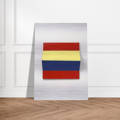 Fold - 1966 - Charlotte Posenenske Brushed Aluminum Print - 70x100 cm / 28x40 inches | Charlotte Posenenske Aluminum Print | Charlotte Posenenske Prints