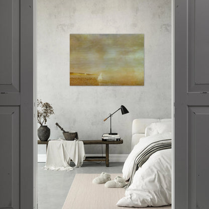 BAY OF CADAQUES - Salvador Dali Brushed Aluminum Print - 70x100 cm / 28x40 inches | Salvador Dali Aluminum Print | Salvador Dali Prints