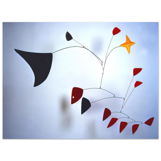 Alexander Calder - THE STAR 1960 Fine Art Poster - 13x18 cm / 5x7 inches