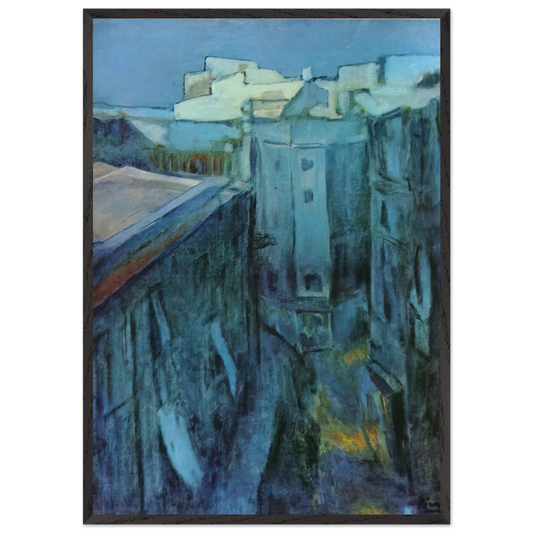 Dawn at Riera de Sant Joan - Pablo Picasso 70x100 cm / 28x40 inches Framed Art Print – Black Wooden Frame