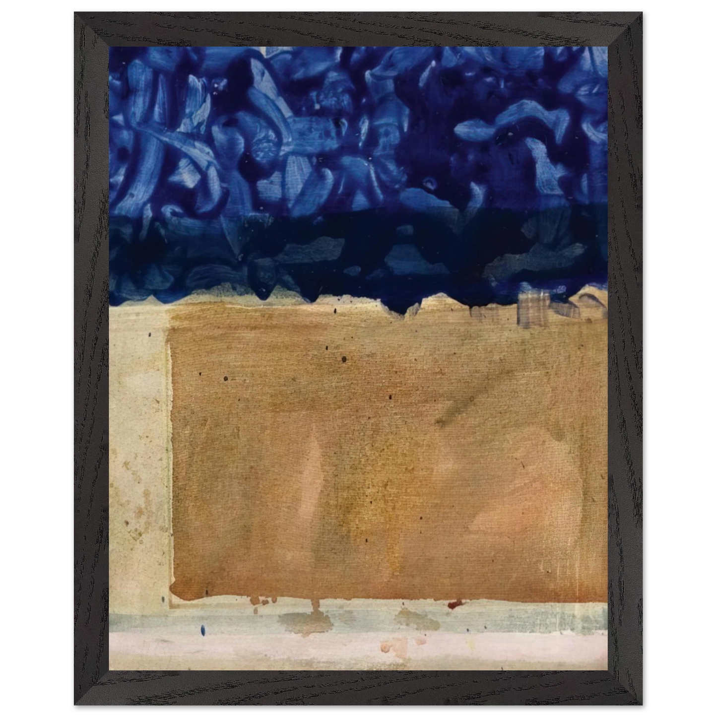 Helen Frankenthaler - Shoreline - 1952 Wall art - 40x50 cm / 16x20 inches - Premium Wooden Framed Poster With Fine Art Paper - Wood frame
