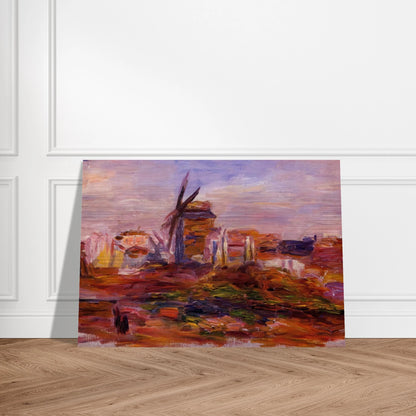 Windmill - Pierre-Auguste Renoir Brushed Aluminum Print - 70x100 cm / 28x40 inches | Pierre-Auguste Renoir Aluminum Print | Pierre-Auguste Renoir Prints
