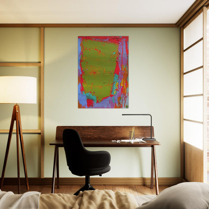 21.1.75 - 1975 - John Hoyland Brushed Aluminum Print - 70x100 cm / 28x40 inches | John Hoyland Aluminum Print | John Hoyland Prints