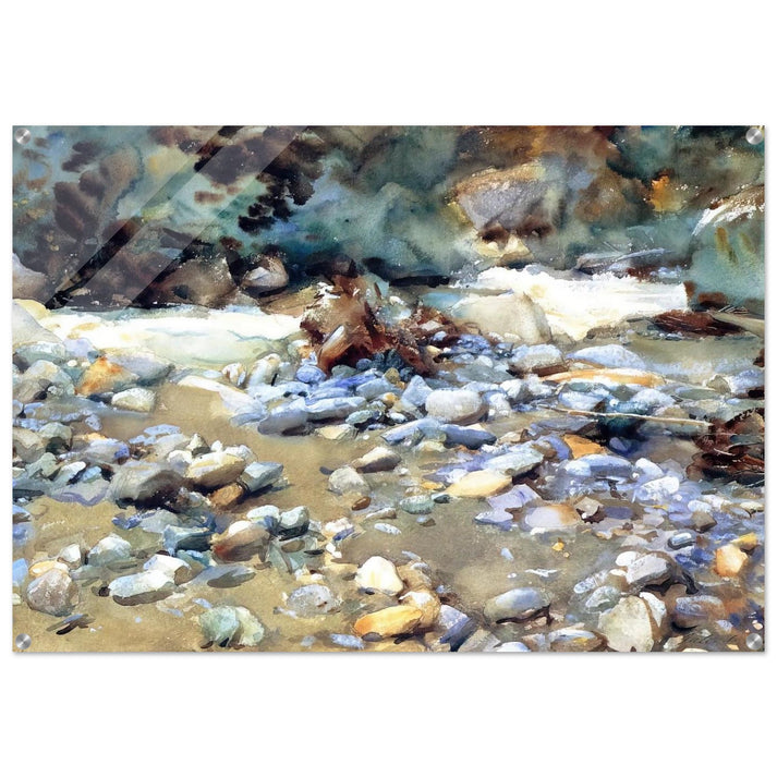 Purtud, Bed of a Glacier Torrent - John Singer Sargent Acrylic Print - 70x100 cm / 28x40″ inches