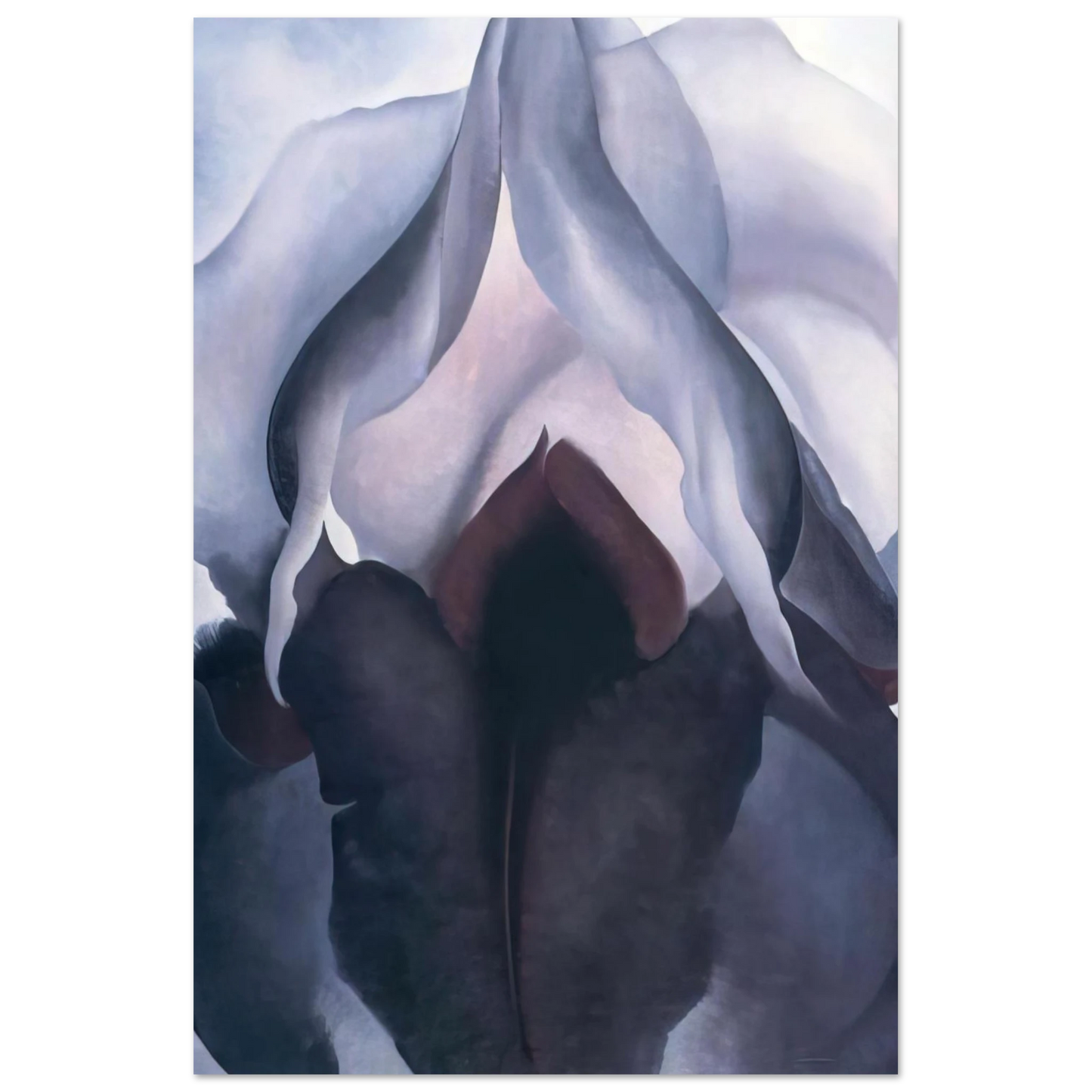 Georgia O'Keeffe - Black Iris III Fine Art Poster - 75x100 cm / 30x40 inches