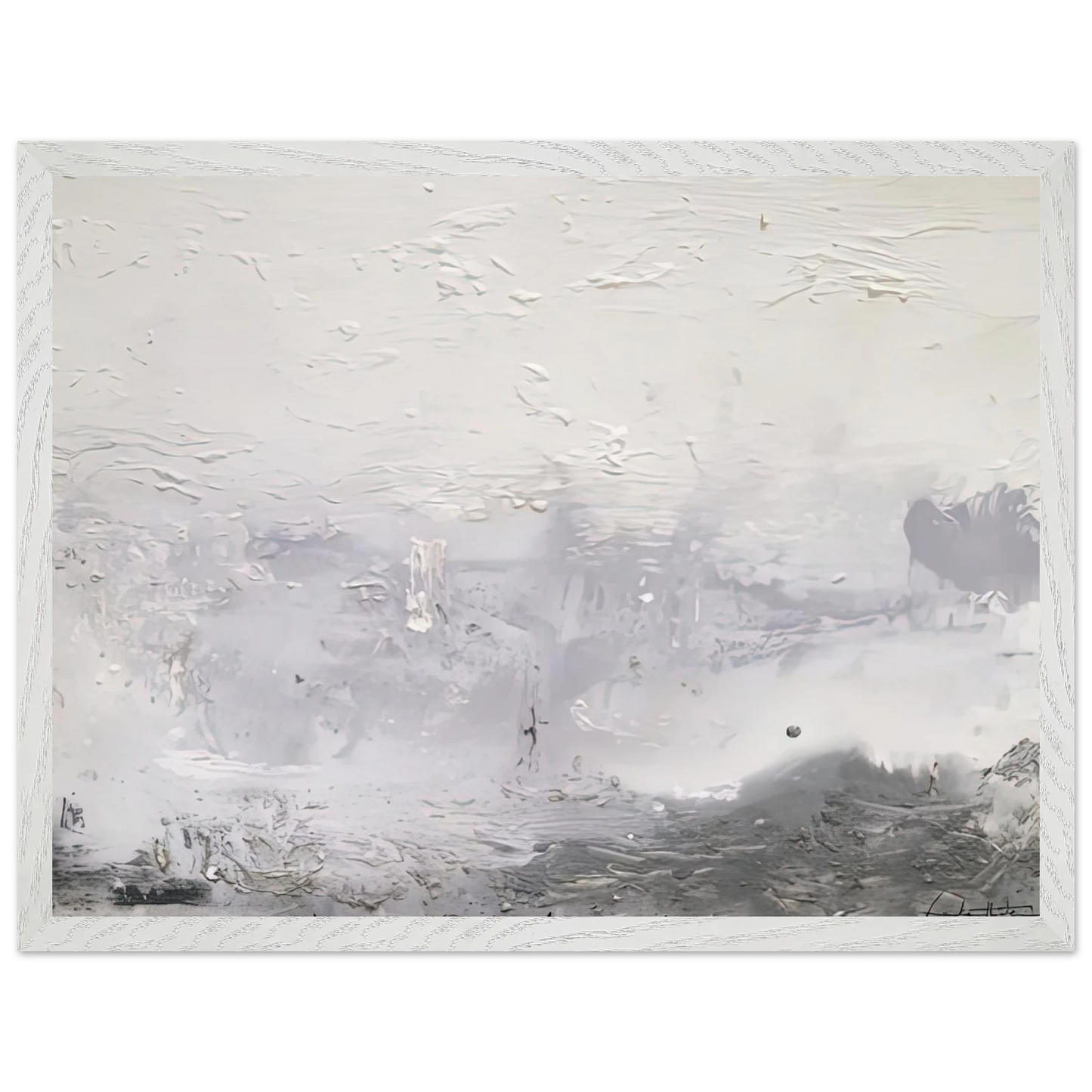 Helen Frankenthaler - Barometer, 1992- Wall Art - 30x40 cm / 12x16 inches - Premium Wooden Framed Poster With Fine Art Paper - White frame
