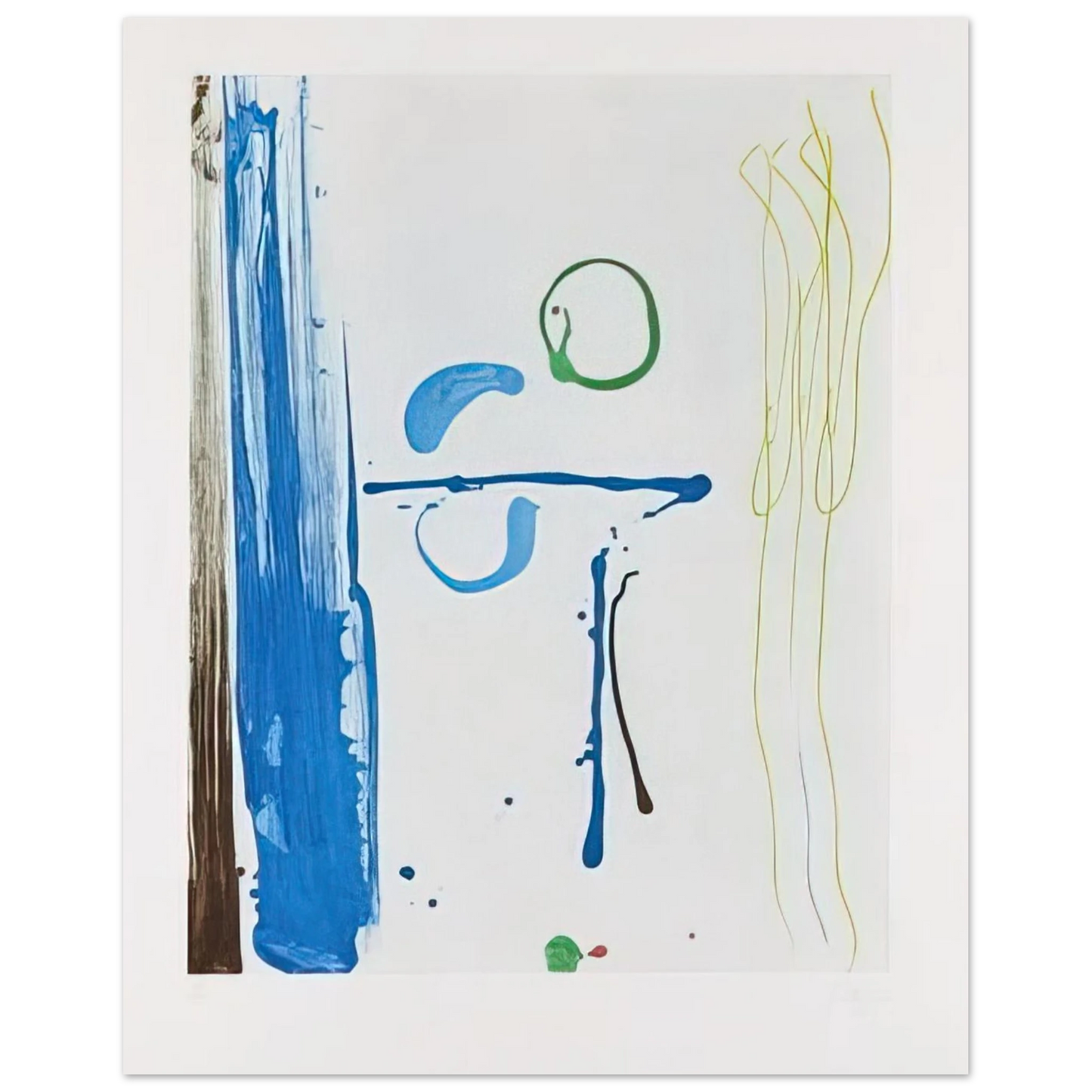Helen Frankenthaler - Sunshine After Rain - 1987 Wall art - 21x29.7 cm / 8x12" - Premium Wooden Framed Poster With Fine Art Paper - Wood frame