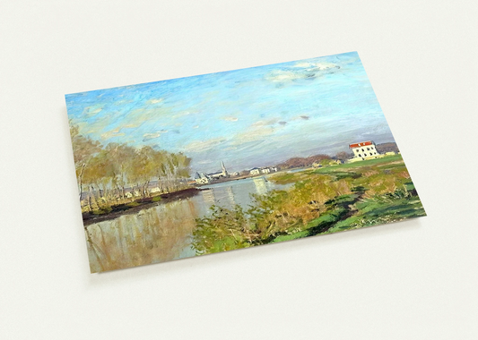 Argenteuil, The Seine By claude monet Pack of 10 Post Cards | claude monet Post Cards | A6 (10.5 x 14.8 cm) - 4.1 x 5.8 inches