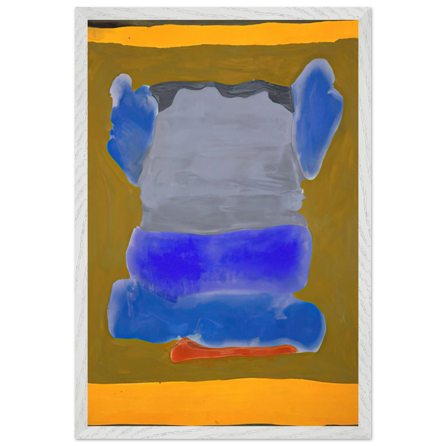 Helen Frankenthaler - Buddha s Court - 1964 Wall art - 45x60 cm / 18x24 inches - Premium Wooden Framed Poster With Fine Art Paper - Black frame