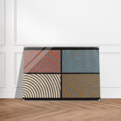 Arcs from Four Corners - Sol LeWitt Acrylic Print - 70x100 cm / 28x40″ inches | Sol LeWitt Wall Art | Sol LeWitt Prints