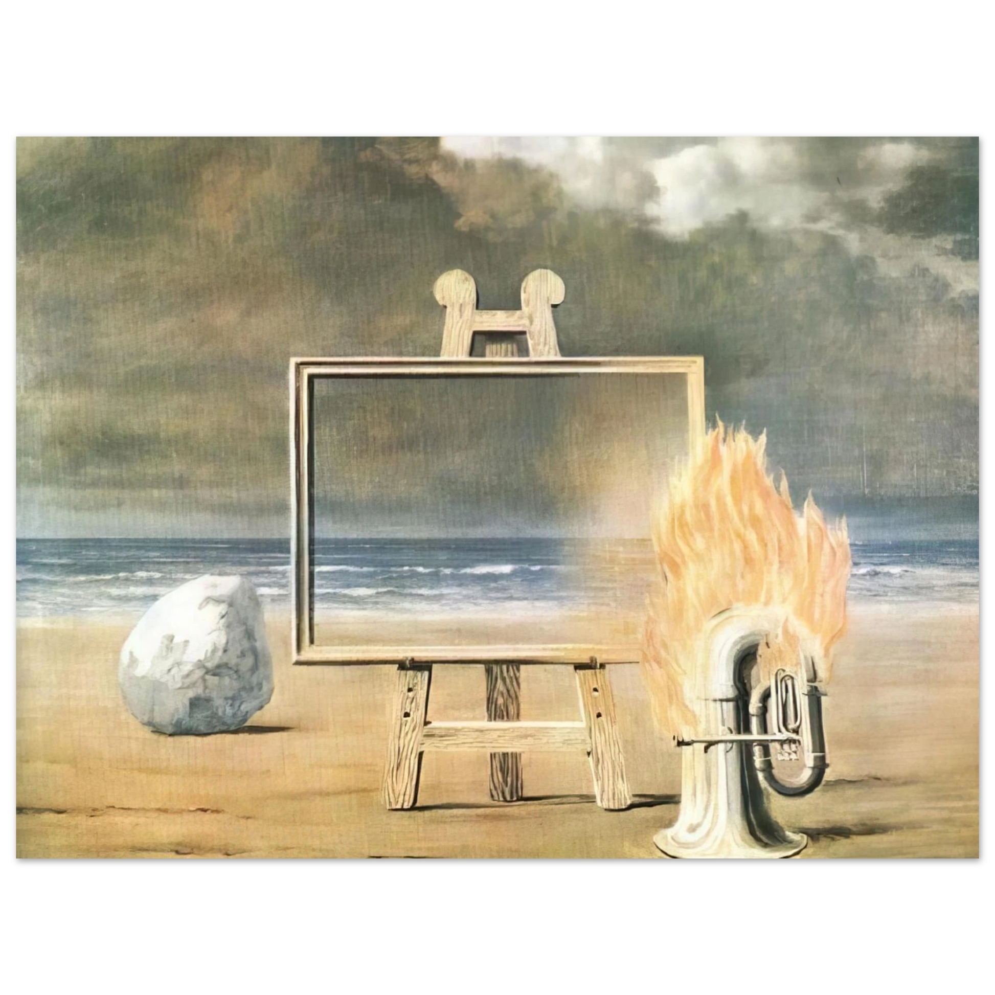 Rene Magritte - THE FAIR CAPTIVE 1947 Fine Art Poster - Default Title