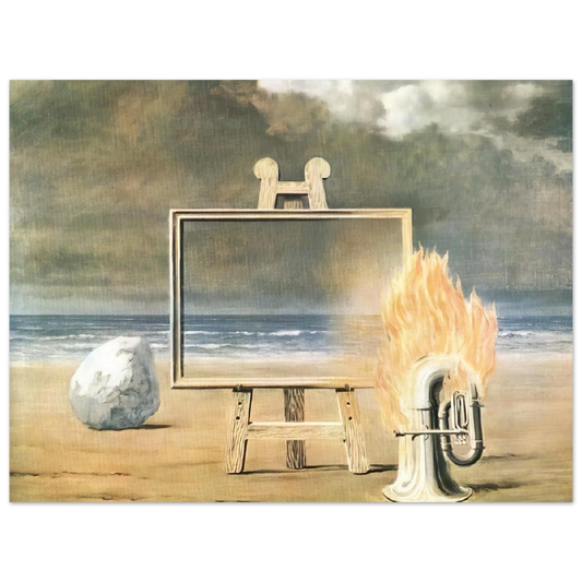 Rene Magritte - THE FAIR CAPTIVE 1947 Fine Art Poster - Default Title