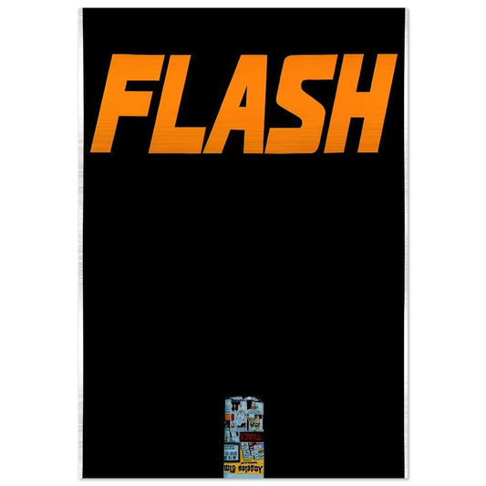 FLASH L A TIMES 1963 - Edward Ruscha Brushed Aluminum Print - 70x100 cm / 28x40 inches | Edward Ruscha Aluminum Print | Edward Ruscha Prints