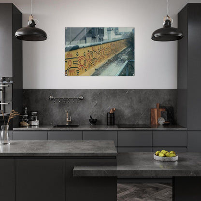 BERLIN MURAL 1986 - Keith Haring Acrylic Print - 70x100 cm / 28x40″ inches | Keith Haring Wall Art | Keith Haring Prints