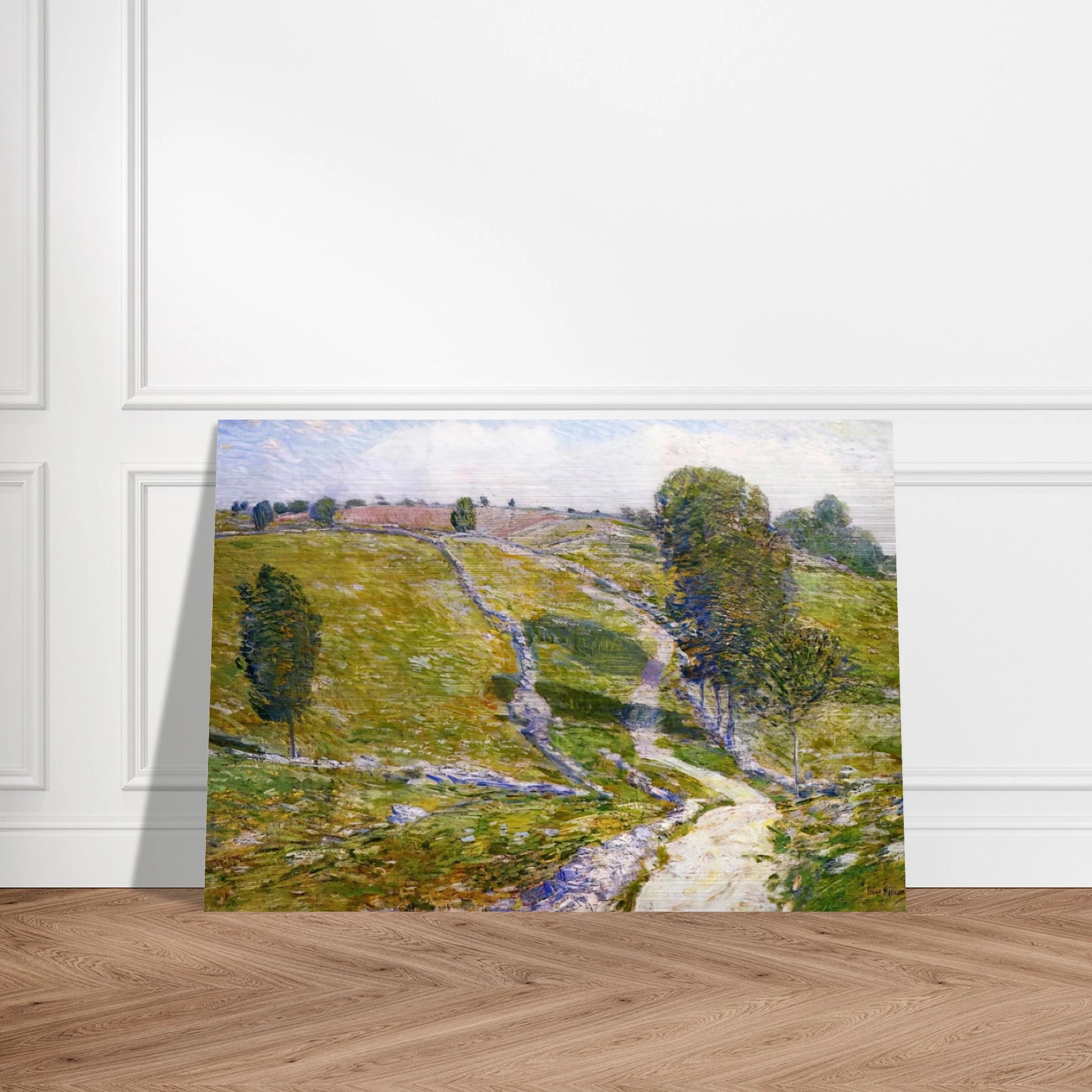 Road to the Land of Nod - Childe Hassam Brushed Aluminum Print - 70x100 cm / 28x40 inches | Childe Hassam Aluminum Print | Childe Hassam Prints