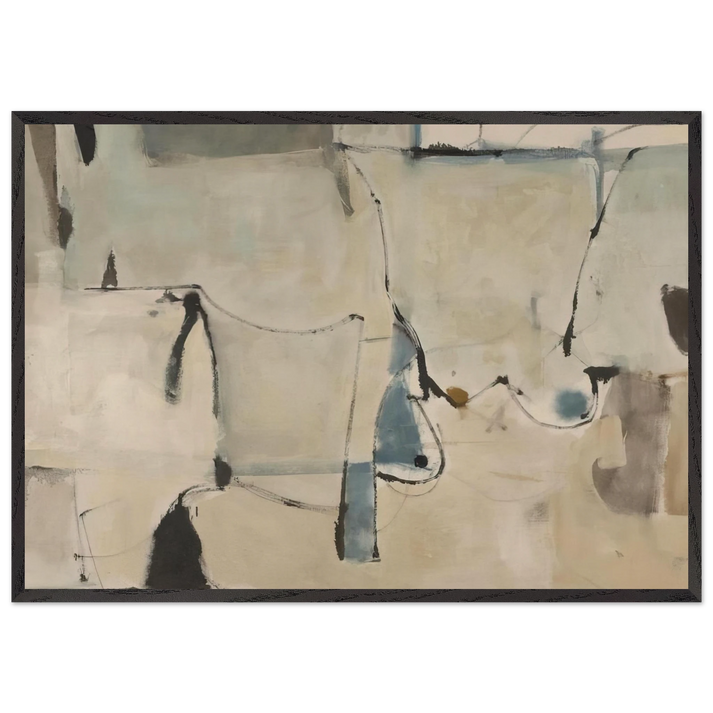 Miller 22 - Richard Diebenkorn 70x100 cm / 28x40 inches Framed Art Print – Black Wooden Frame