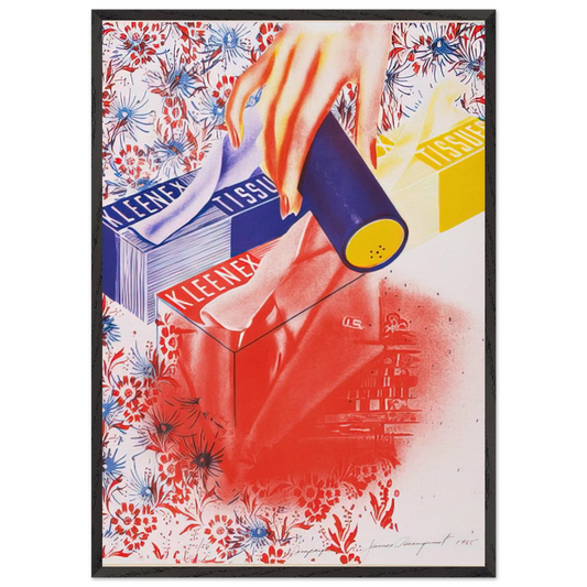 Campaign - James Rosenquist Framed Art Print – Black Wooden Frame - Default Title - -Framed Art Print