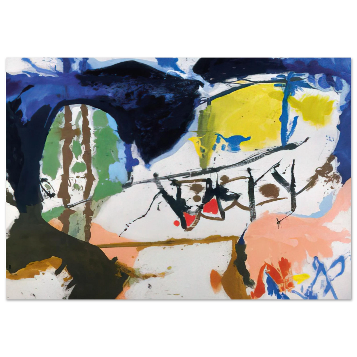 Helen Frankenthaler - Acres - 1959 Wall art - 13x18 cm / 5x7 inches - Fine Art Poster - -