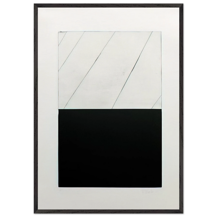 Adriatics A - 1973 - Brice Marden 70x100 cm / 28x40 inches Framed Art Print – Black Wooden Frame