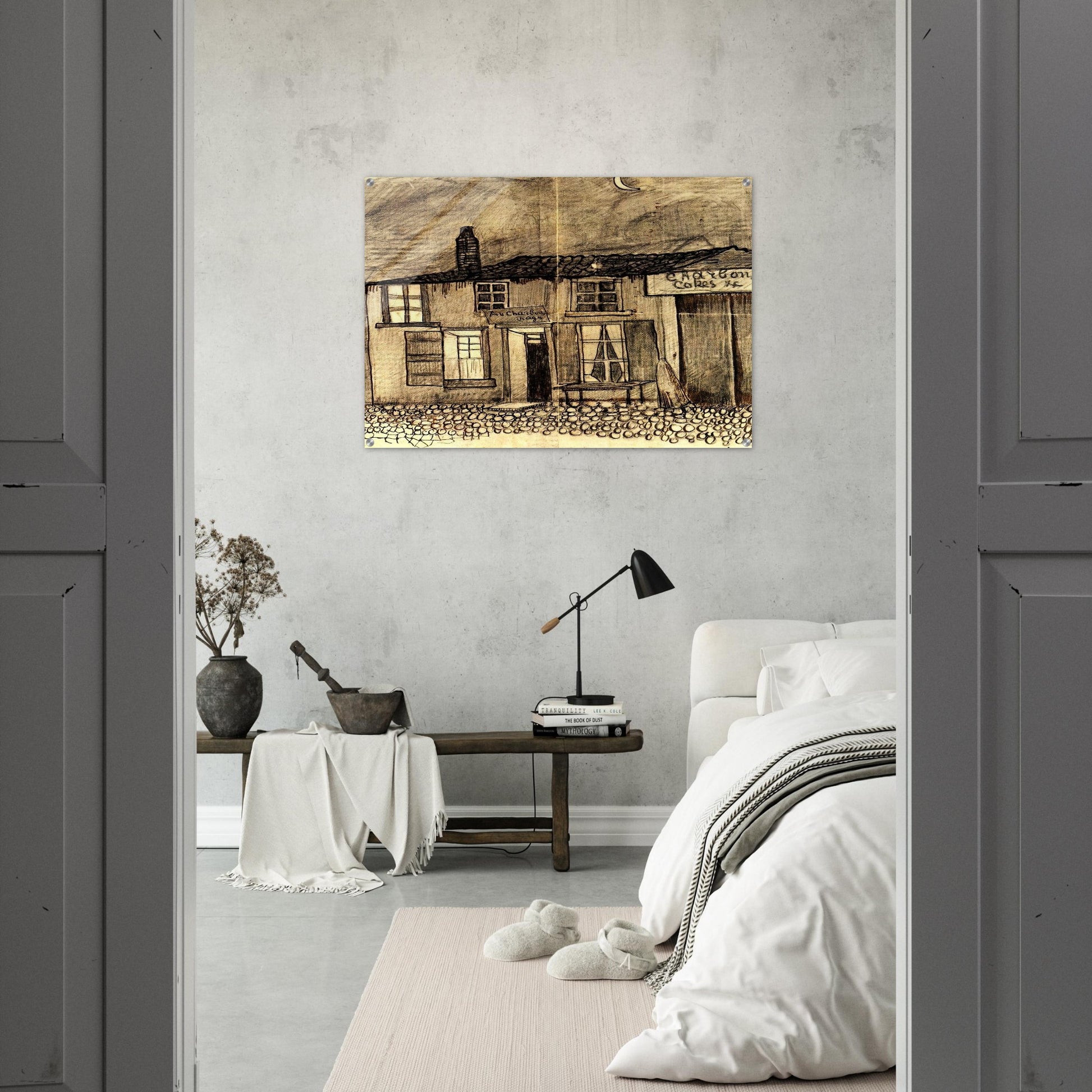 “Au Charbonnage” Café - Vincent van Gogh Acrylic Print - 70x100 cm / 28x40″ inches | Vincent van Gogh Wall Art | Vincent van Gogh Prints