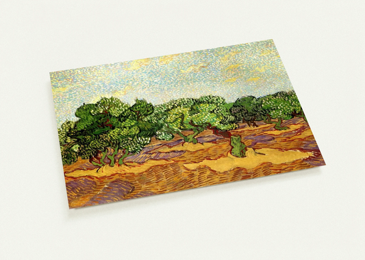 Olive Grove - Pale Blue Sky By Vincent van Gogh Pack of 10 Post Cards | Vincent van Gogh Post Cards | A6 (10.5 x 14.8 cm) - 4.1 x 5.8 inches