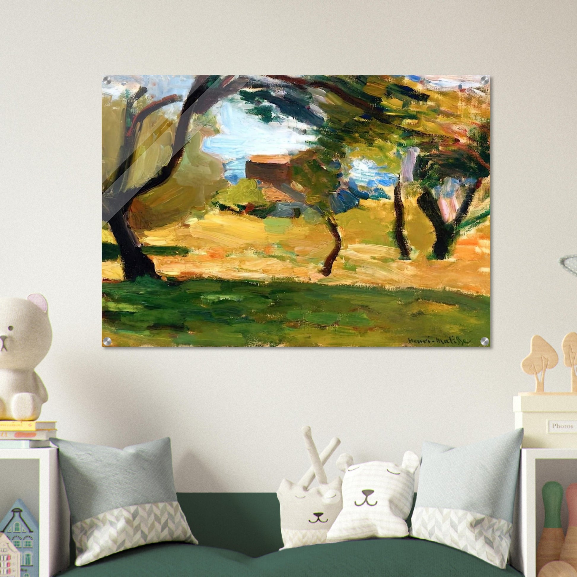 CORSICAN LANDSCAPE 1898 1 - Henri Matisse Acrylic Print - 70x100 cm / 28x40″ inches