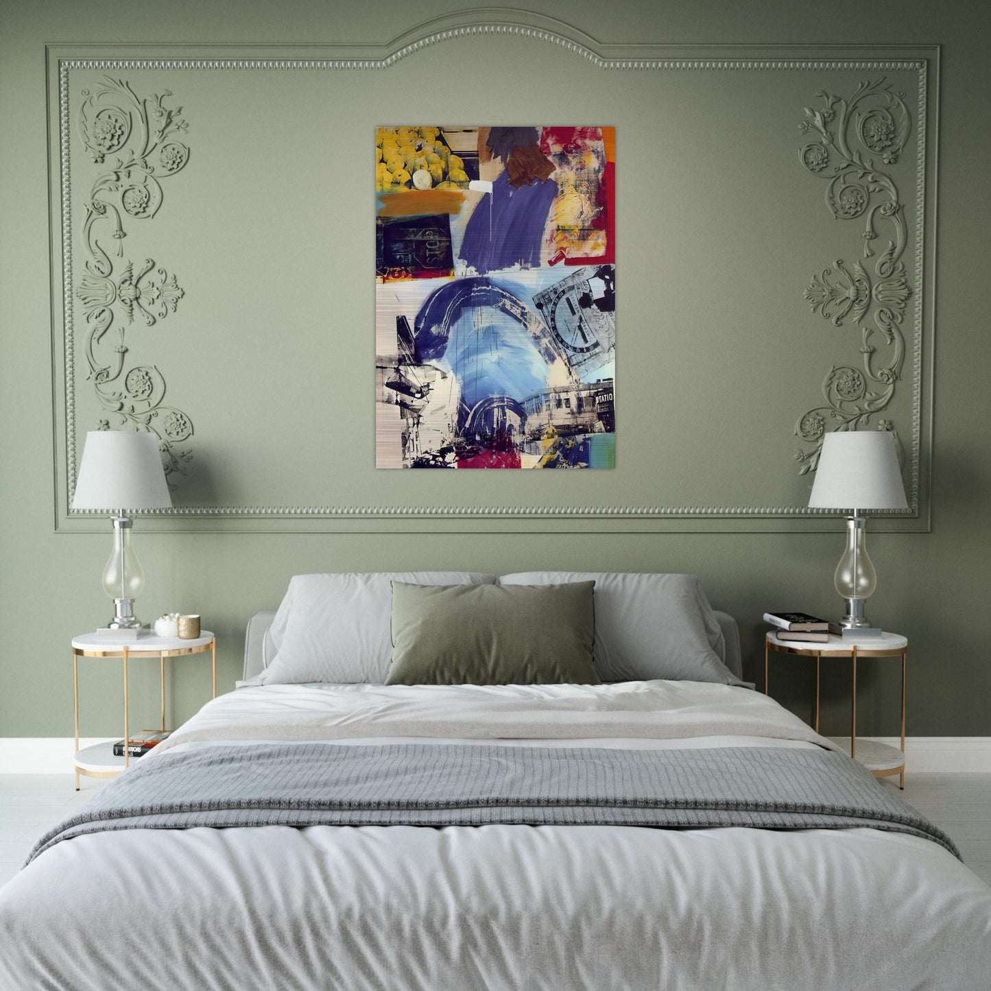 HARBOR - Robert Rauschenberg Brushed Aluminum Print - 70x100 cm / 28x40 inches | Robert Rauschenberg Aluminum Print | Robert Rauschenberg Prints