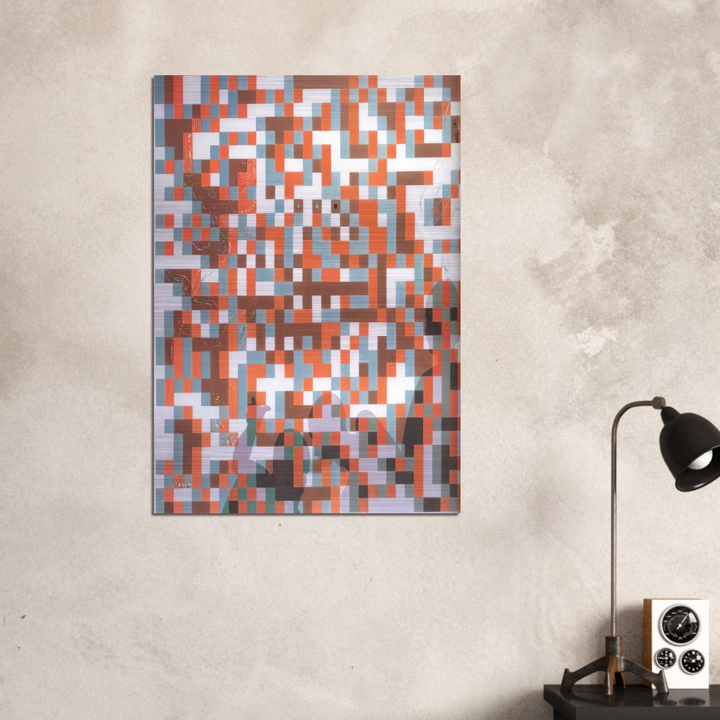 CYBERNETIC ODALISUQE HOMAGE TO BELA JULESZ - Salvador Dali Brushed Aluminum Print - 70x100 cm / 28x40 inches | Salvador Dali Aluminum Print | Salvador Dali Prints