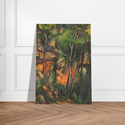 In the Park of the Chateau Noir - Paul Cézanne Brushed Aluminum Print - 70x100 cm / 28x40 inches | Paul Cézanne Aluminum Print | Paul Cézanne Prints