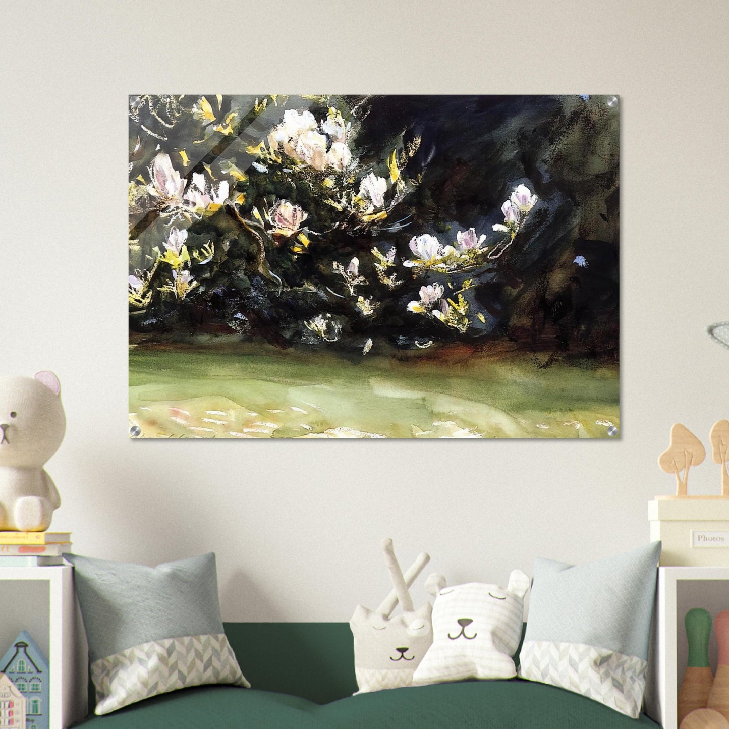 Magnolias - John Singer Sargent Acrylic Print - 70x100 cm / 28x40″ inches