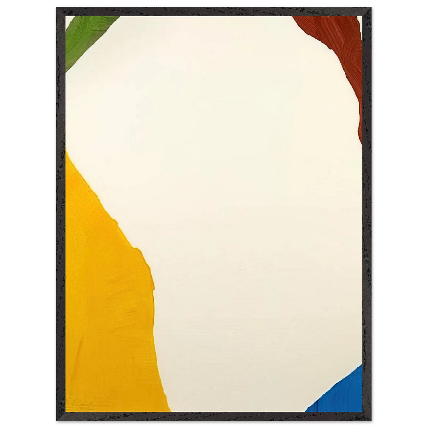Helen Frankenthaler - Wind Directions - 1970 Wall art - 70x100 cm / 28x40 inches - Premium Wooden Framed Poster With Fine Art Paper - Black frame