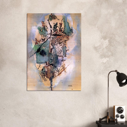 Bleu optimiste - 1951 - Wols Brushed Aluminum Print - 70x100 cm / 28x40 inches | Wols Aluminum Print | Wols Prints