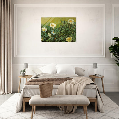 Wild Roses - Vincent van Gogh Acrylic Print - 70x100 cm / 28x40″ inches
