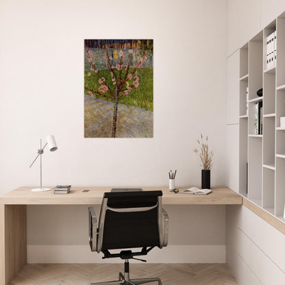 Almond Tree in Blossom - Vincent van Gogh Brushed Aluminum Print - 70x100 cm / 28x40 inches | Vincent van Gogh Aluminum Print | Vincent van Gogh Prints