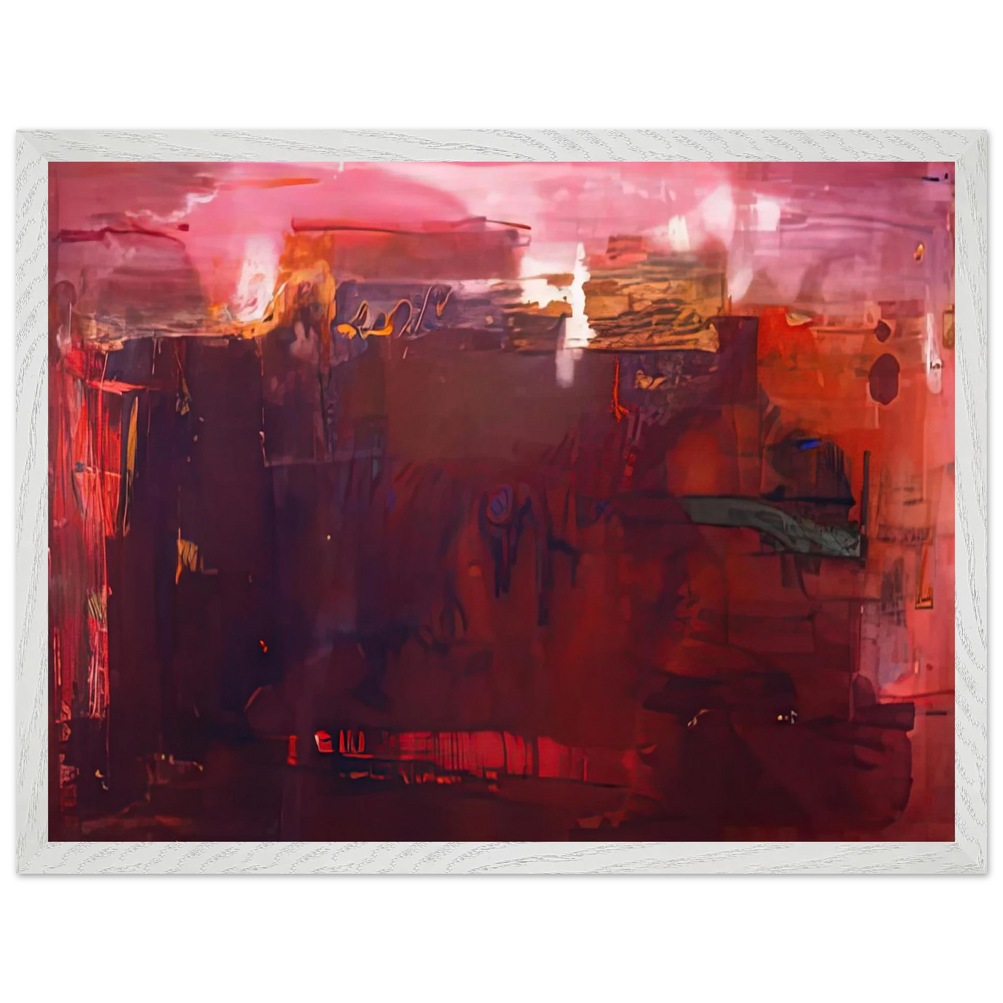 Helen Frankenthaler - Carousel, 1979- Wall Art - 60x80 cm / 24x32 inches - Premium Wooden Framed Poster With Fine Art Paper - Black frame