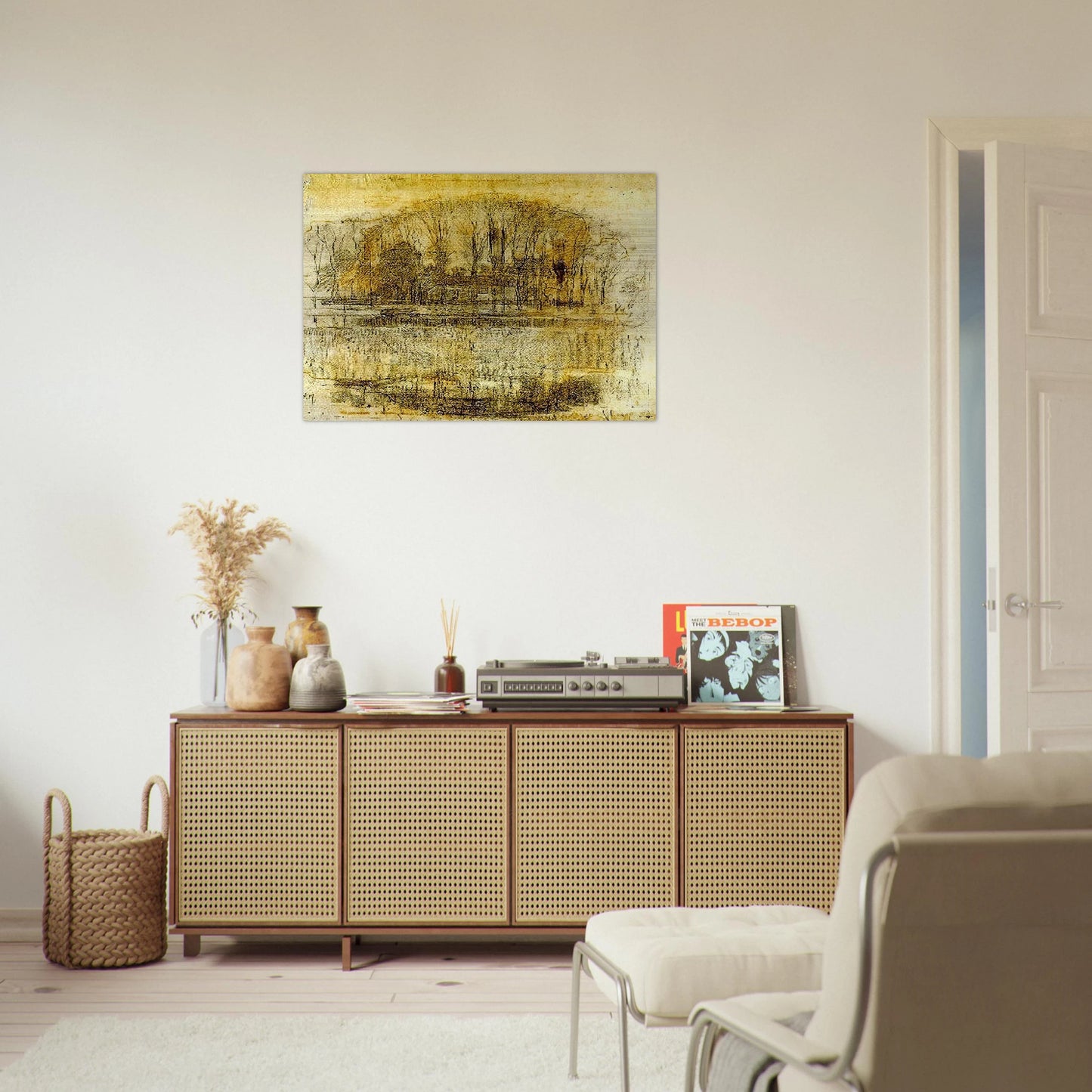 Geinrust Farm, Compositional Study - Piet Mondrian Brushed Aluminum Print - 70x100 cm / 28x40 inches | Piet Mondrian Aluminum Print | Piet Mondrian Prints