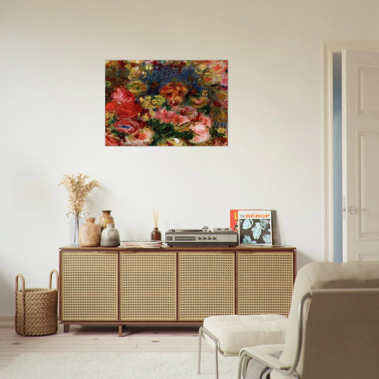 Flowers - Pierre-Auguste Renoir Brushed Aluminum Print - 70x100 cm / 28x40 inches | Pierre-Auguste Renoir Aluminum Print | Pierre-Auguste Renoir Prints