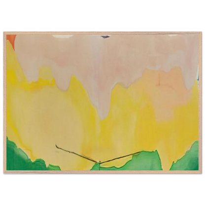 Helen Frankenthaler - Boulevard - 1973 Wall art - 30x40 cm / 12x16 Inches - Premium Wooden Framed Poster With Fine Art Paper - Black frame