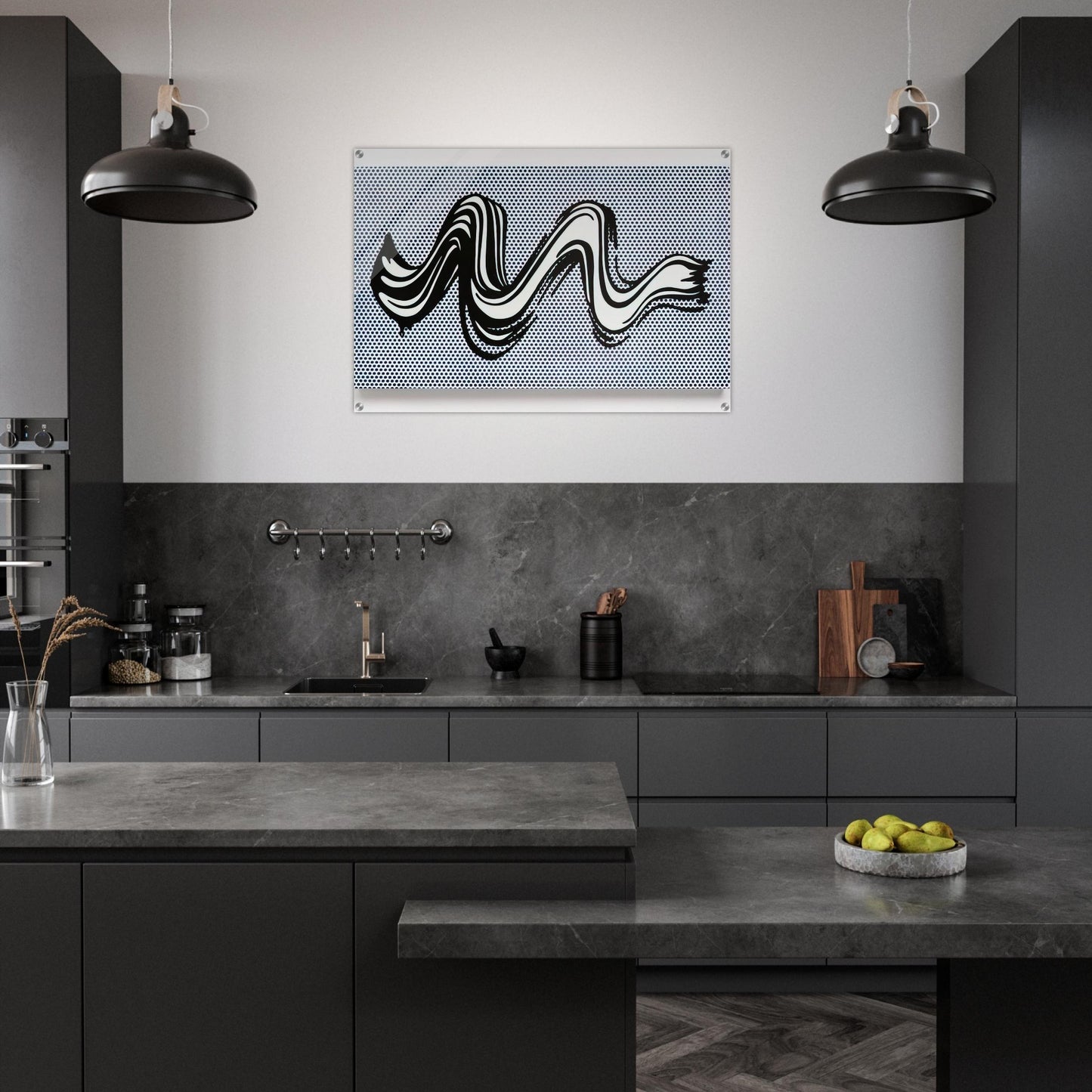 BRUSHSTROKE 1965 - Roy Lichtenstein Acrylic Print - 70x100 cm / 28x40″ inches | Roy Lichtenstein Wall Art | Roy Lichtenstein Prints