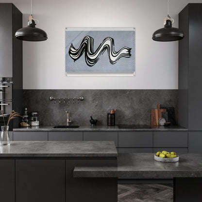 BRUSHSTROKE 1965 - Roy Lichtenstein Acrylic Print - 70x100 cm / 28x40″ inches | Roy Lichtenstein Wall Art | Roy Lichtenstein Prints