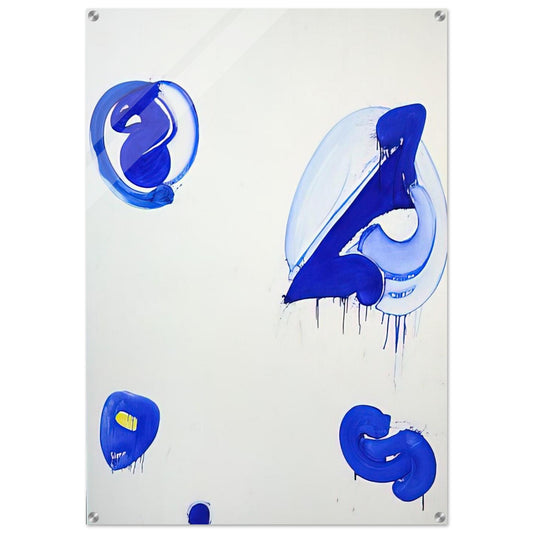 Blue Balls V - Sam Francis Acrylic Print - 70x100 cm / 28x40″ inches | Sam Francis Wall Art | Sam Francis Prints