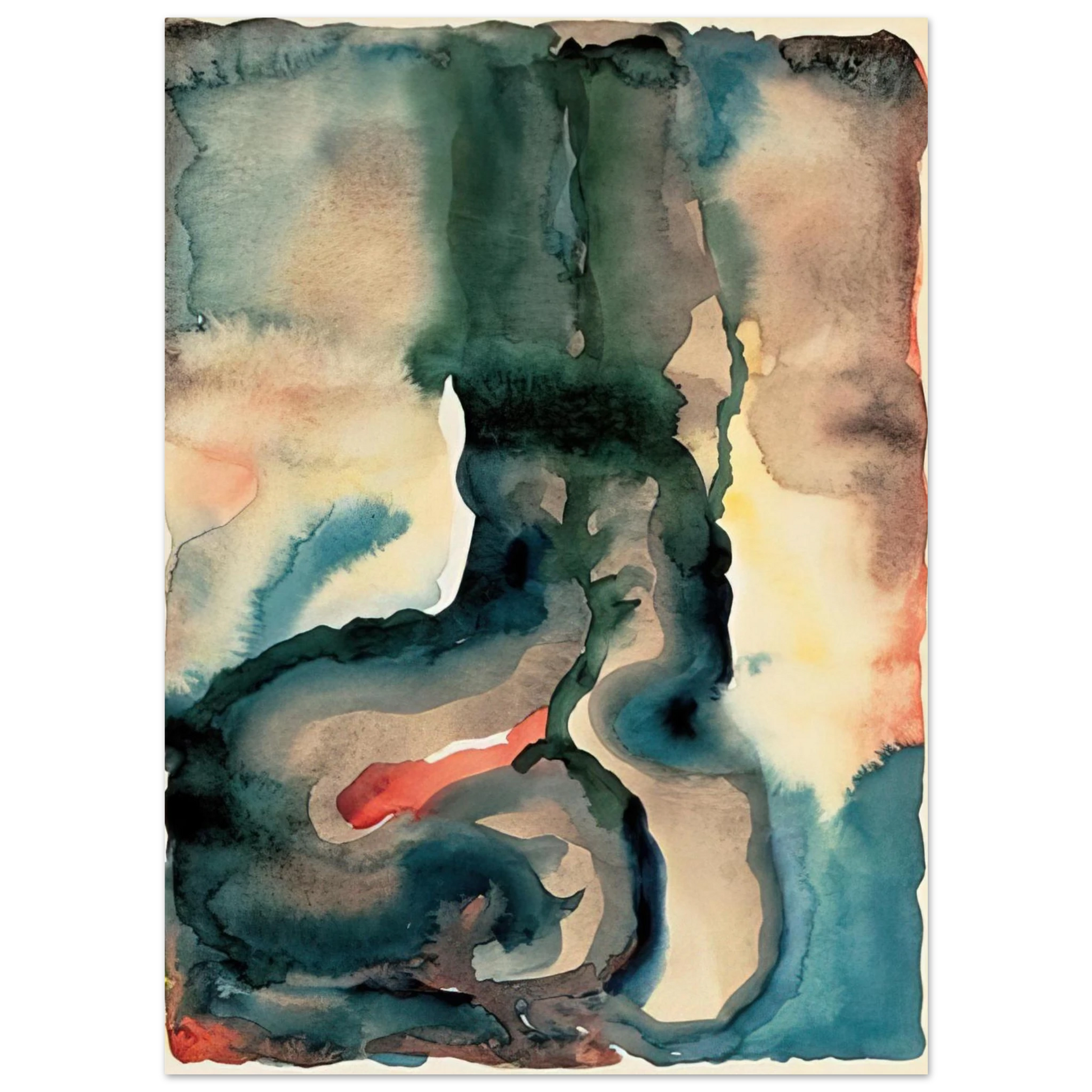 Georgia O'Keeffe - Portrait No. III Fine Art Poster - 75x100 cm / 30x40 inches