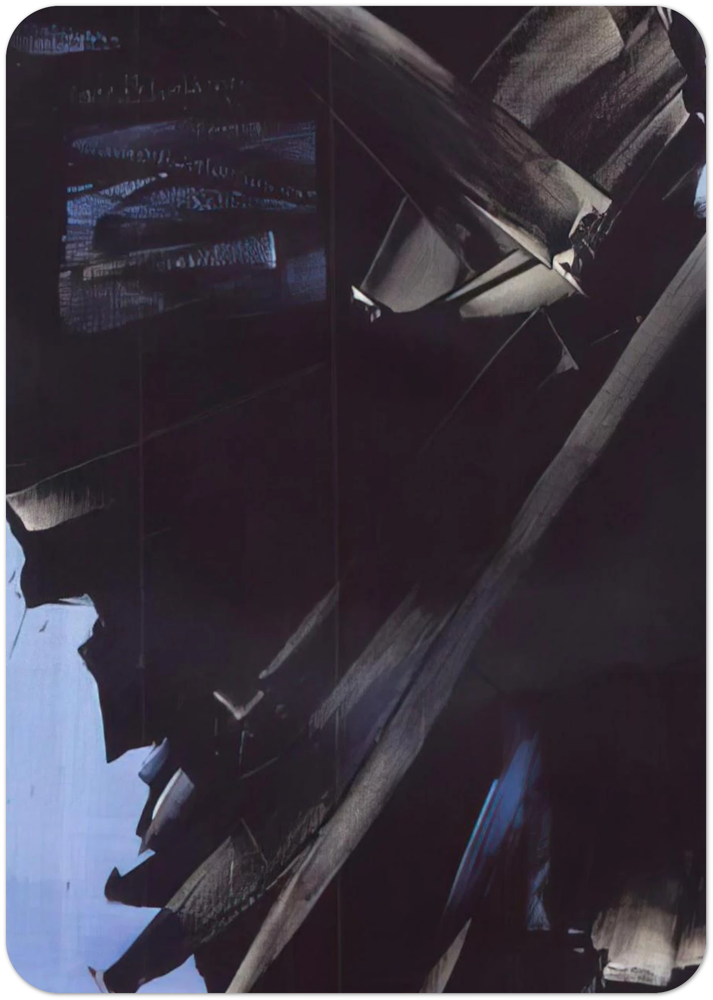 Peinture 23 avril 1963 - 1963 By Pierre Soulages Pack of 10 Post Cards | Pierre Soulages Post Cards | A6 (10.5 x 14.8 cm) - 4.1 x 5.8 inches