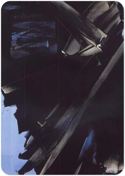 Peinture 23 avril 1963 - 1963 By Pierre Soulages Pack of 10 Post Cards | Pierre Soulages Post Cards | A6 (10.5 x 14.8 cm) - 4.1 x 5.8 inches