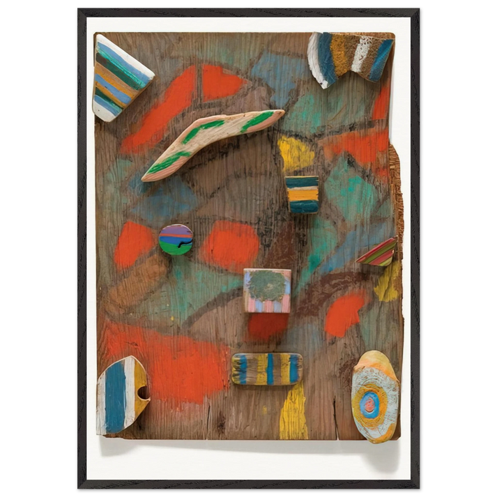 Untitled - 1978 N6 - Betty Parsons 70x100 cm / 28x40 inches Framed Art Print – Black Wooden Frame