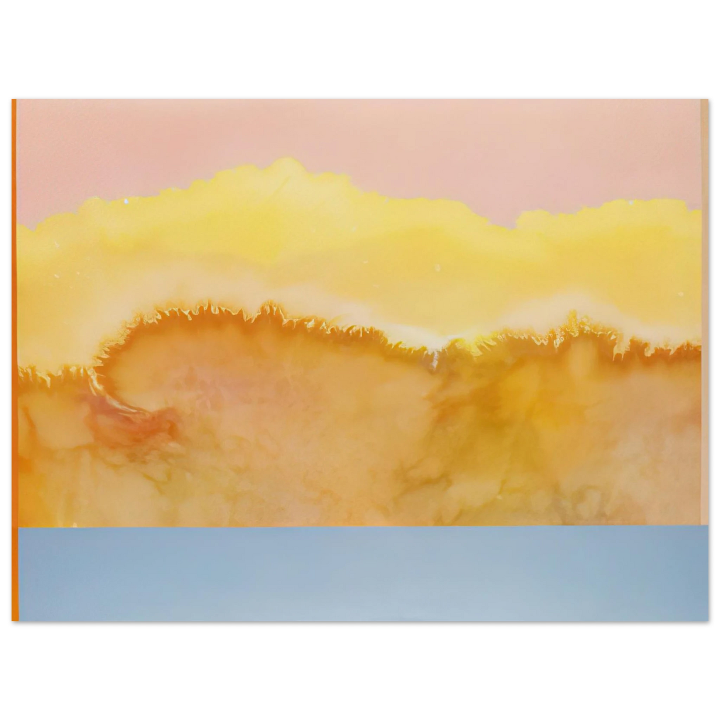 Ronnie Landfield - Turquoise Prairie - 1979 Fine Art Poster - Default Title